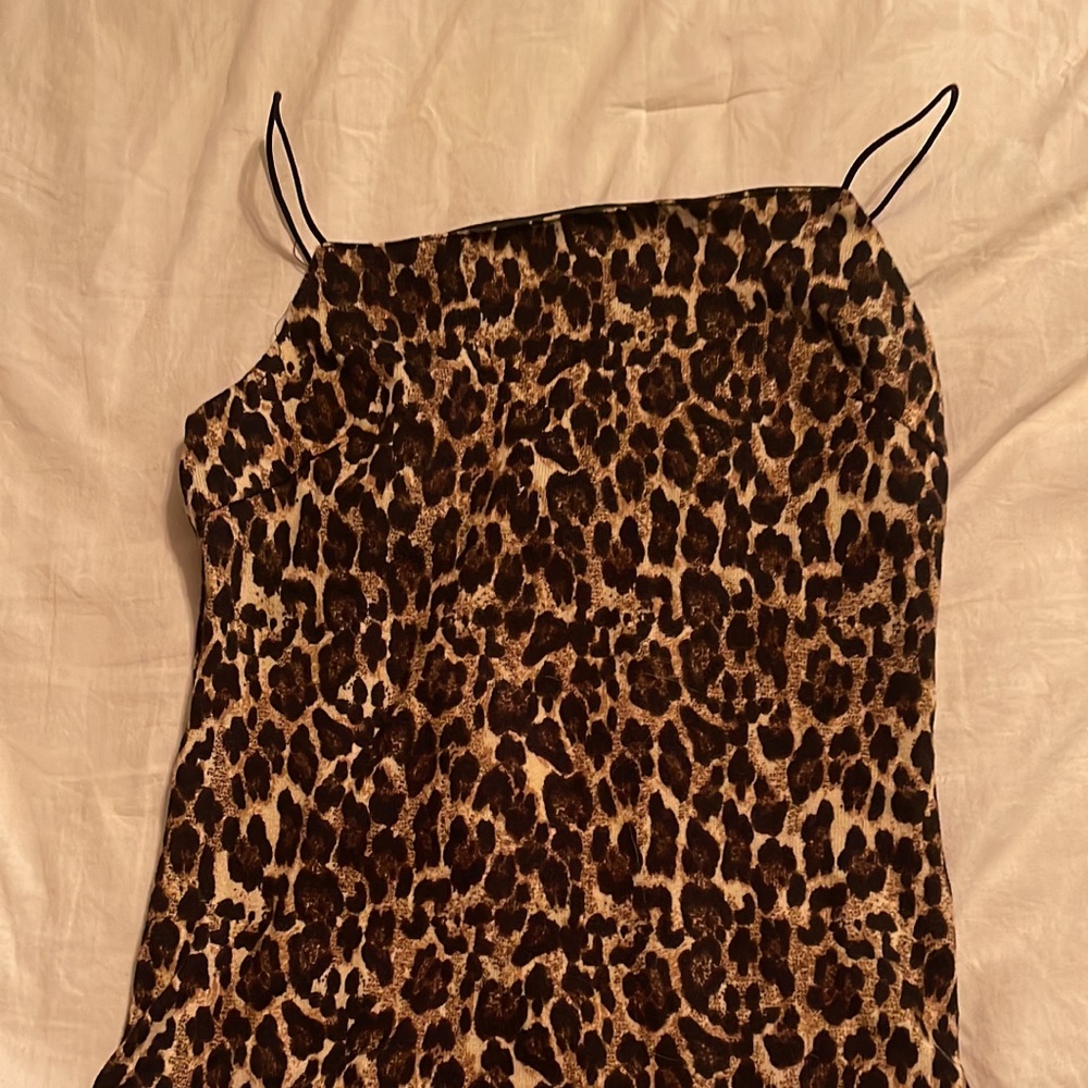 Leopard print body suit medium